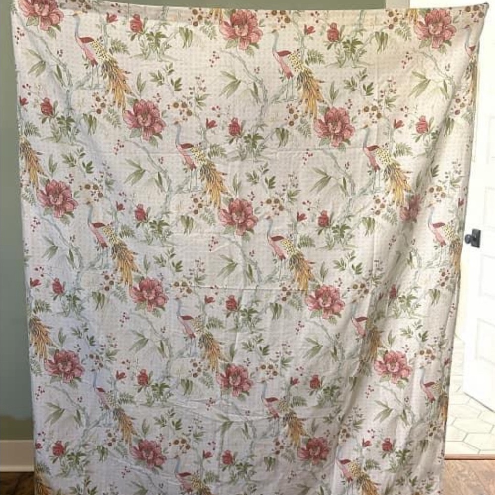 Cotton shower curtain. New. Never used